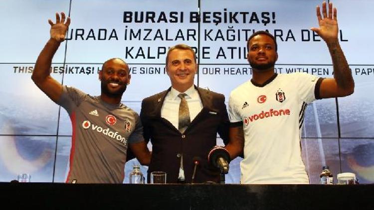 Beşiktaşın yeni transferleri Vagner Love ve Cyle Larin imzayı attı