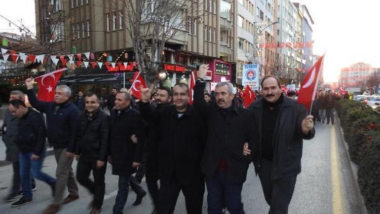Çorumlular, Zeytin Dalı Harekatına destek için yürüdü