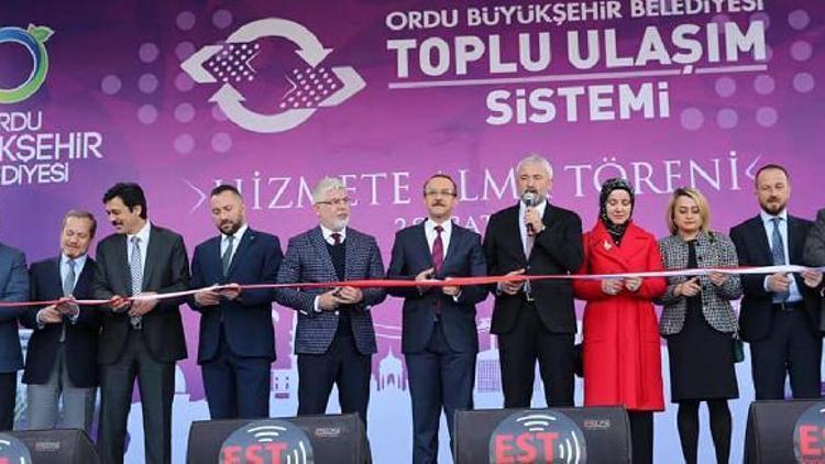 Orduda toplu taşıma dönemi törenle başladı