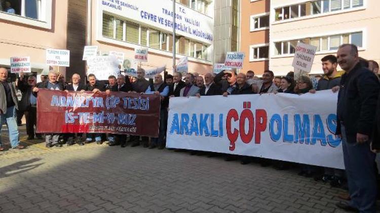 Trabzonda katı atık bertaraf tesisine tepkiler sürüyor
