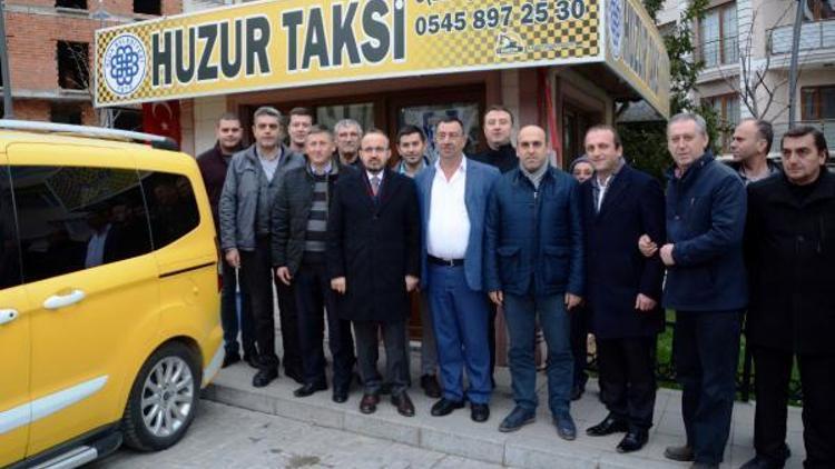 AK Partili Turan, Biga’da taksici esnafını ziyaret etti