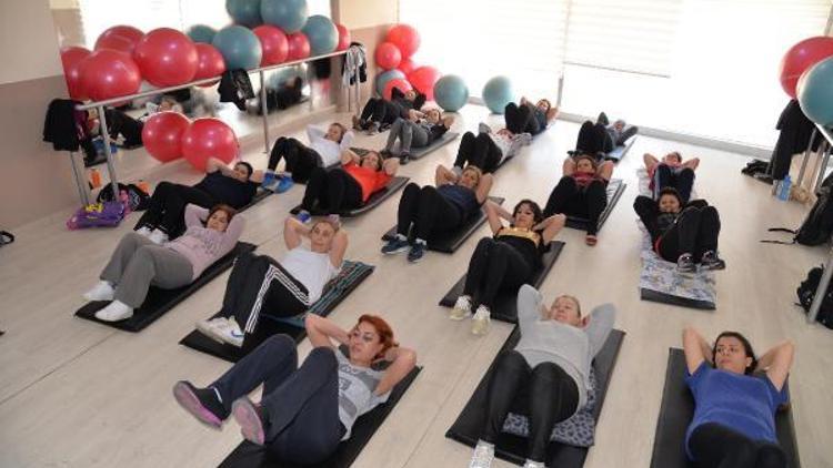 Nazillide pilates kurslarına ilgi