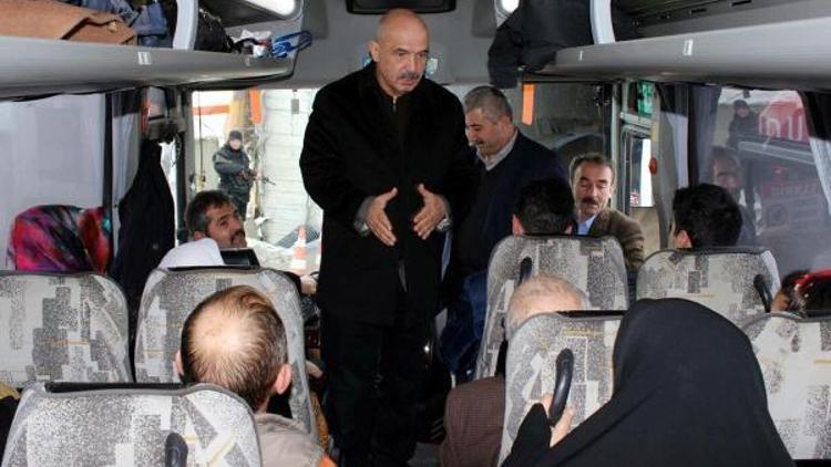 Milletvekili Ilıcalı, yolcu otobüsü ile Ovit Tünelinden geçti