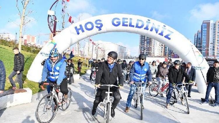 Bisikletçilerin İstanbul’daki ilk durak yeri Beylikdüzü oluyor