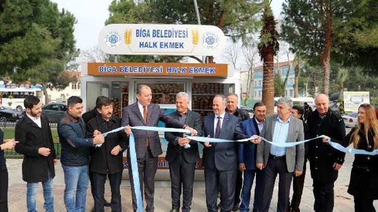 Biga Belediyesi Halk Ekmek Satış Noktası hizmete girdi