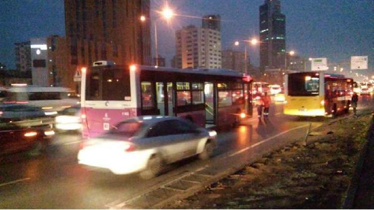 (yeniden) - Ataşehirde yol verme kavgası: Minibüs sürücüsü, özel halk otobüsü şoförünü vurdu