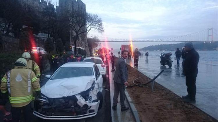 Sarıyer Sahil Yolu’nda kaza: 4 yaralı