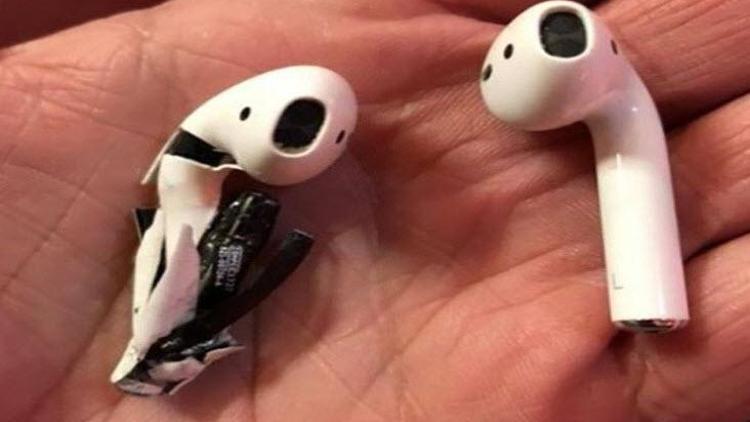 Appleın kablosuz kulaklıkları Airpods patladı