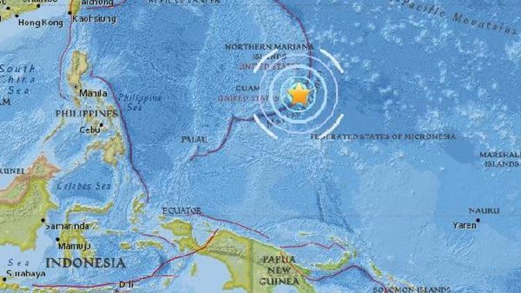 ABDnin Guam Adası yakınlarında 6.0 büyüklüğünde deprem