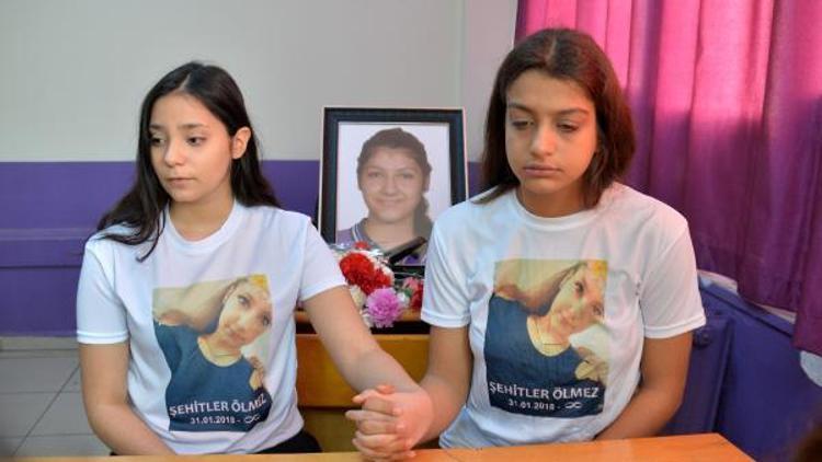 Roketli saldırıda ölen Fatma, okulunda karanfillerle anıldı