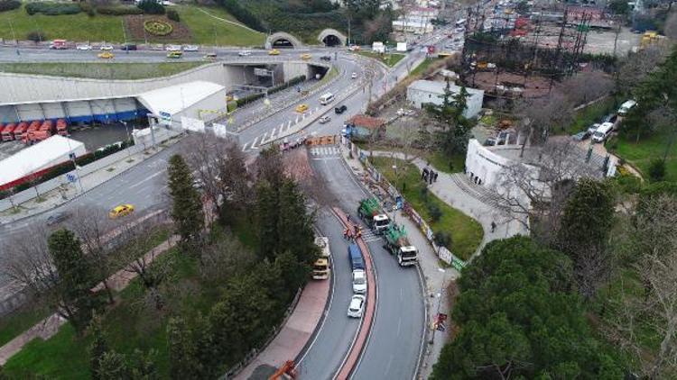 (Havadan fotoğraflarla) - Maçka Parkında ağaçların sökülmesine başlandı