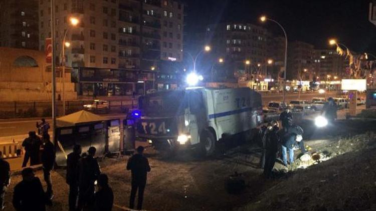 Diyarbakırda polis noktasına el yapımı patlayıcı ile saldırı