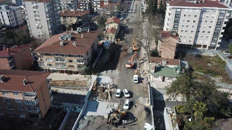 (Havadan fotoğraflarla) - Banliyö hatlarında yeni peronlar ortaya çıkmaya başladı