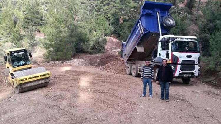 Kumluca Kuzca- Büyükalan yoluna bakım