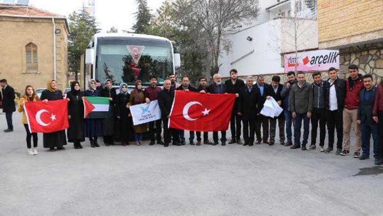 Niğde’den 22 kişi Kudüs’e uğurlandı