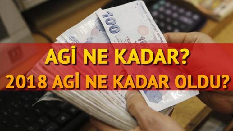 AGİ ne kadar 2018 Asgari Geçim İndirimi ne kadar oldu