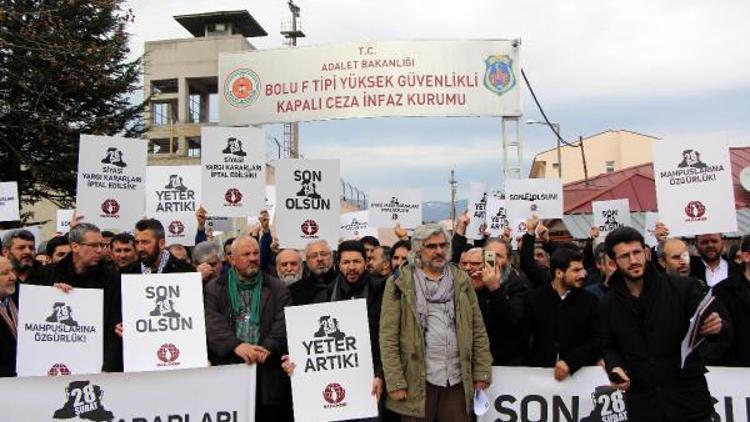 Mazlumderden, Bolu F Tipi Cezaevi önünde 28 Şubat protestosu