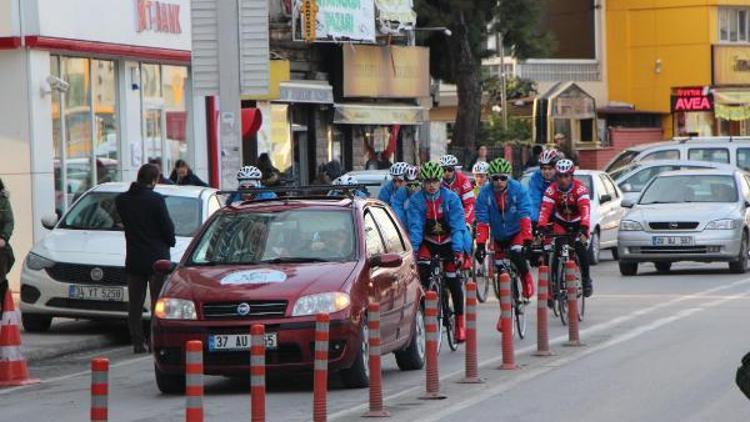 Akçaabatın düşman işgalinden kurtuluşu için 635 km pedal çevirecekler