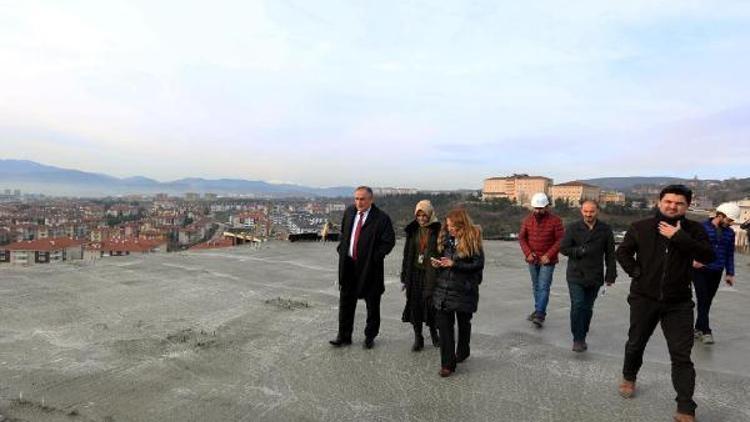 Başkan Yılmaz, Uluslarası Köroğlu Parkının inşaat çalışmalarını inceledi