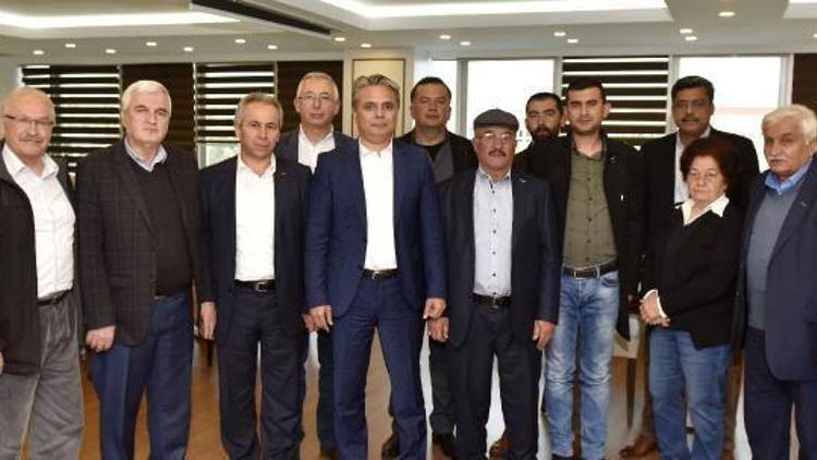 CHPli ilçe başkanları Başkan Uysalı ziyaret etti