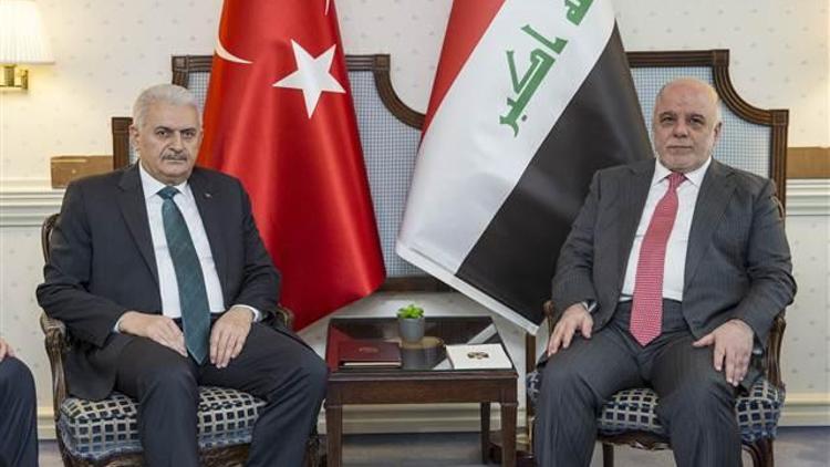 Başbakan Almanyada Irak Başbakanı İbadi ile görüştü