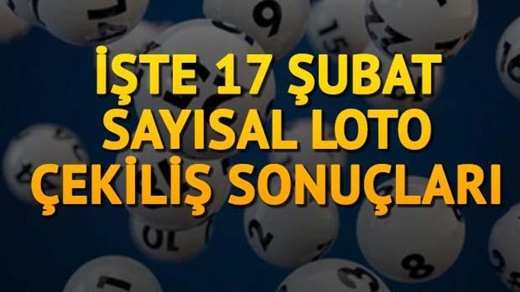 Sayısal Loto bu kez devretmedi - İşte 17 Şubat Sayısal Loto sonuçları