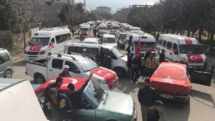 Nurdağında Zeytin Dalı Harekatına destek konvoyu