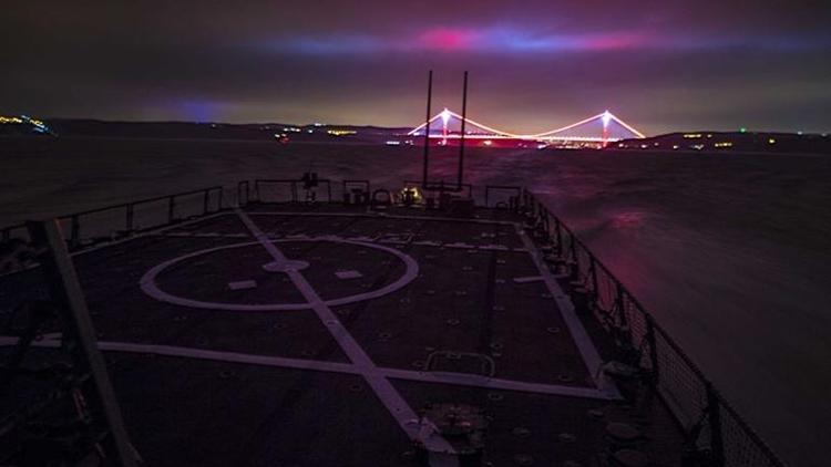 ABD donanmasından Yavuz Sultan Selim Köprüsü paylaşımı