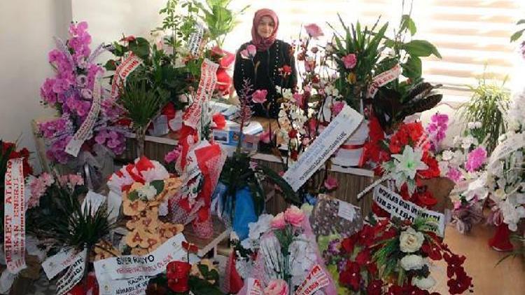 Toprak’ın makam odası çiçek bahçesine dönüştü