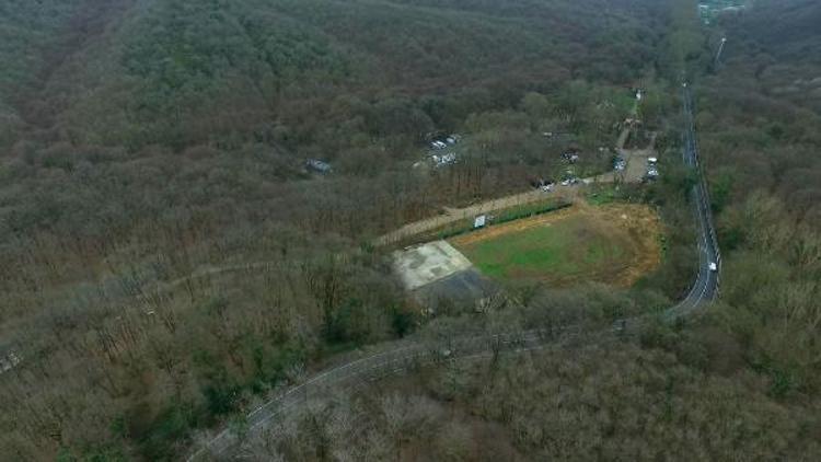 İBB: (Tünel çalışması) Maçka Parkından taşınan 176 ağaç  Sarıyerdeki tabiat parkına dikildi