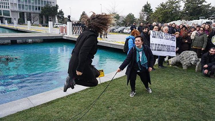Maçka Parkına tünel Saraçhane’de protesto edildi