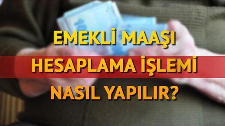 Emekli maaşı nasıl hesaplanır 4A-4B emekli aylığı hesaplama robotu