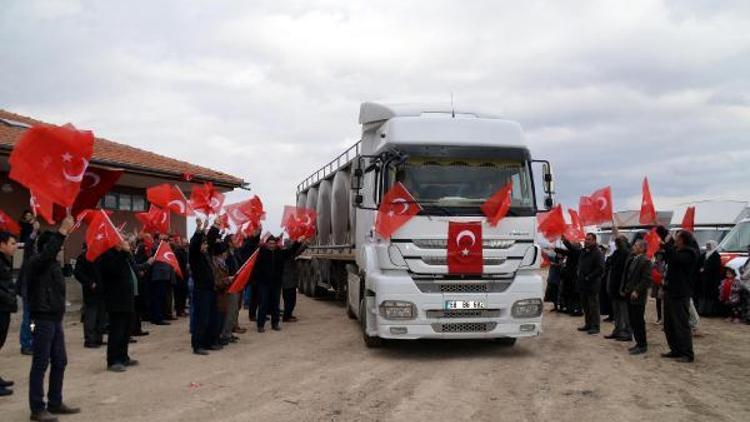 Bünyandan Mehmetçik için 33 bin litre süt