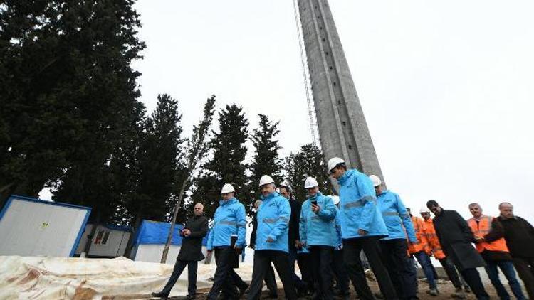 Ulaştırma Bakanı Arslan, Küçük Çamlıca TV-Radyo Kulesinde incelemelerde bulundu-1