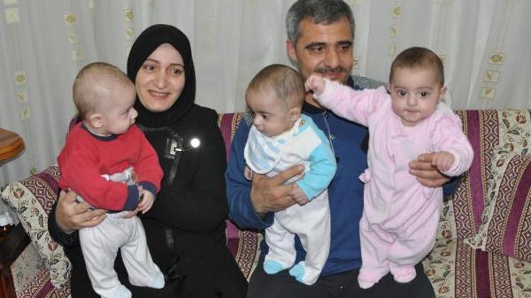 Suriyeli üçüzlere Recep, Tayyip ve Emine isimleri verildi