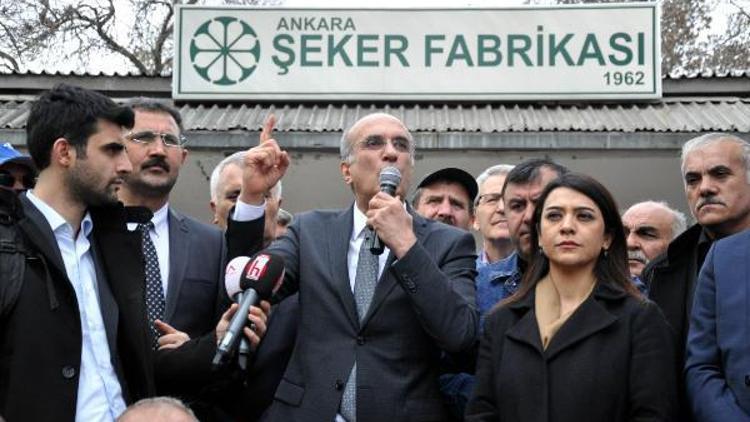 Ankarada şeker fabrikalarının özelleştirilmesine tepki