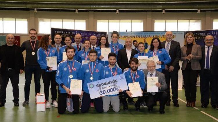 Uludağ Üniversitesinde Avrupa’nın en başarılı öğrenci sporcuları ödüllendirildi