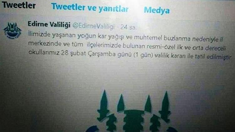 Sahte hesap Edirneli velilerin aklını karıştırdı