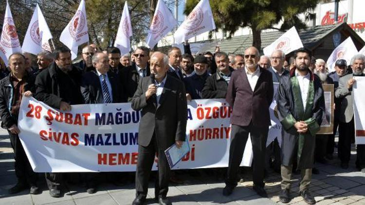 Kayseride 28 Şubat protestosu