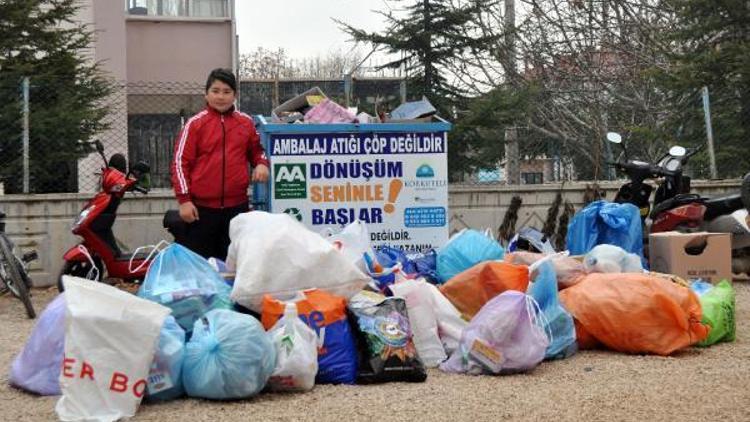 Öğrencilerden geri dönüşüm projesi