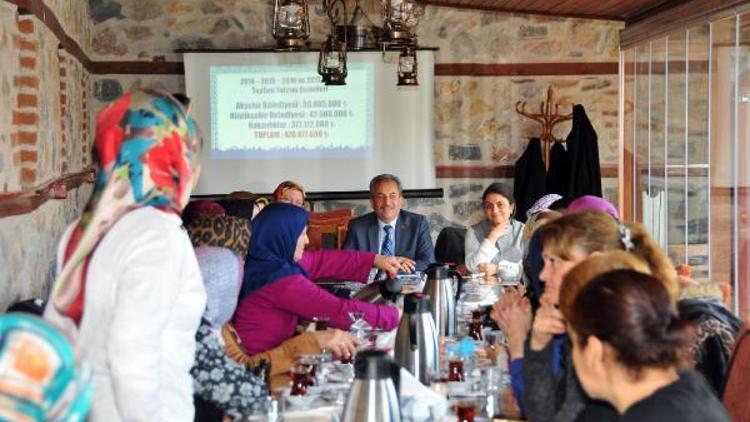 Akşehir Belediye Başkanı, kadınlarla bir araya geldi