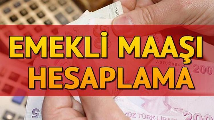 Emekli maaşı hesaplama | 2018 emekli maaşı hesaplama