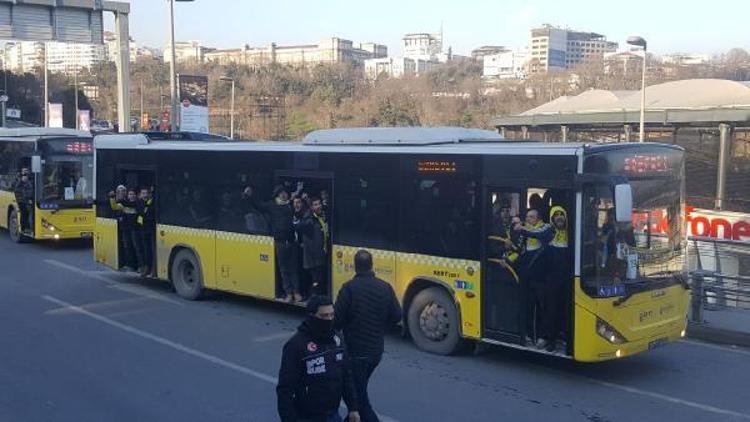 Fenerbahçeli taraftarlar Vodafone Parka ulaştı