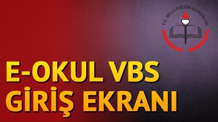 E Okul VBS giriş ekranı - E Okul veli ve öğrenci girişi