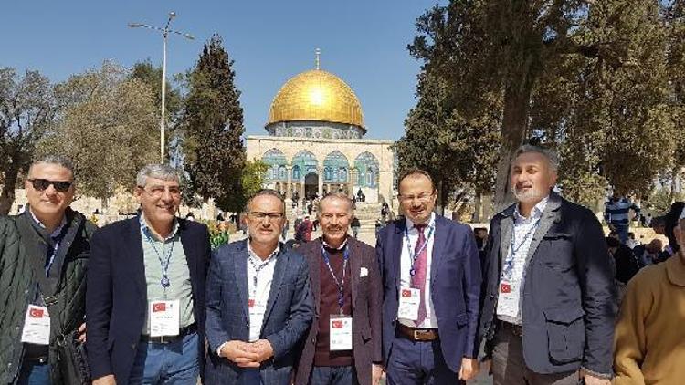 İBB heyeti Filistine destek için Kudüste