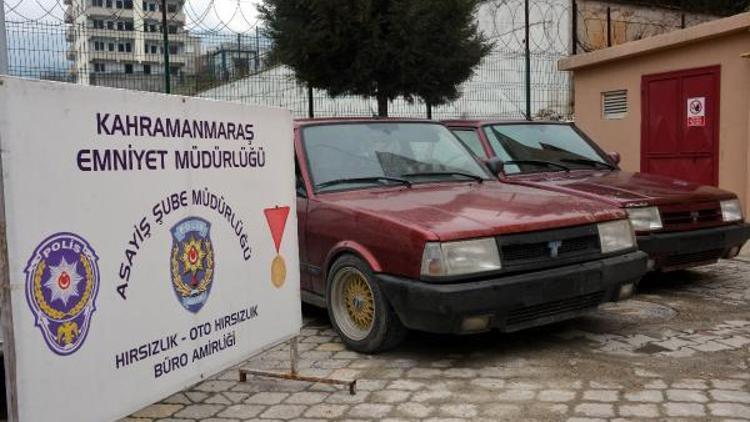 Kahramanmaraş ve Gaziantepten çalınan 3 otomobil depodan çıktı