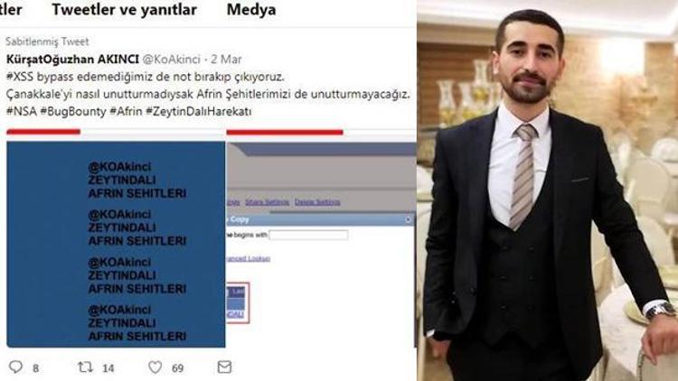 Beyaz şapkalı Türk hackerdan, ABDye Zeytin Dalı mesajı