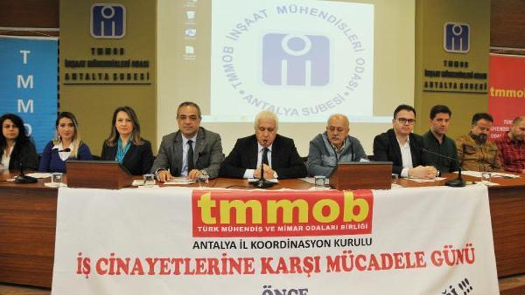 TMMOB Antalya Koordinasyon Kurulu Başkanı Tuncer: Ülkemizde her 4 saatte 1 işçi ölüyor