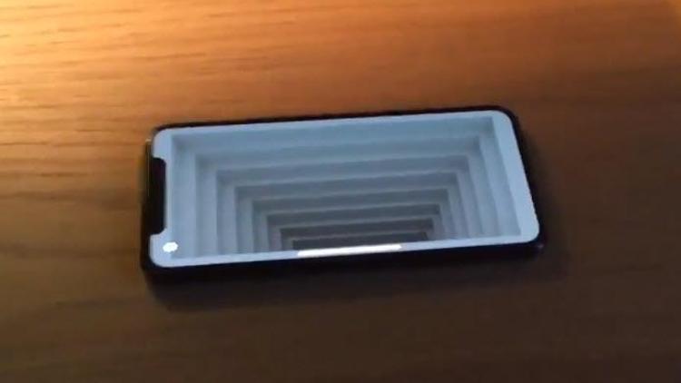 ARKit teknolojisiyle iPhone Xte optik illüzyon