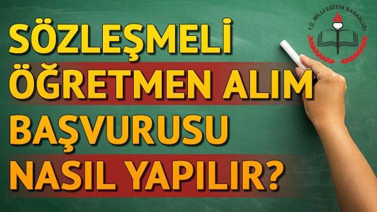 Sözleşmeli öğretmen atama başvurusu için son güne giriliyor